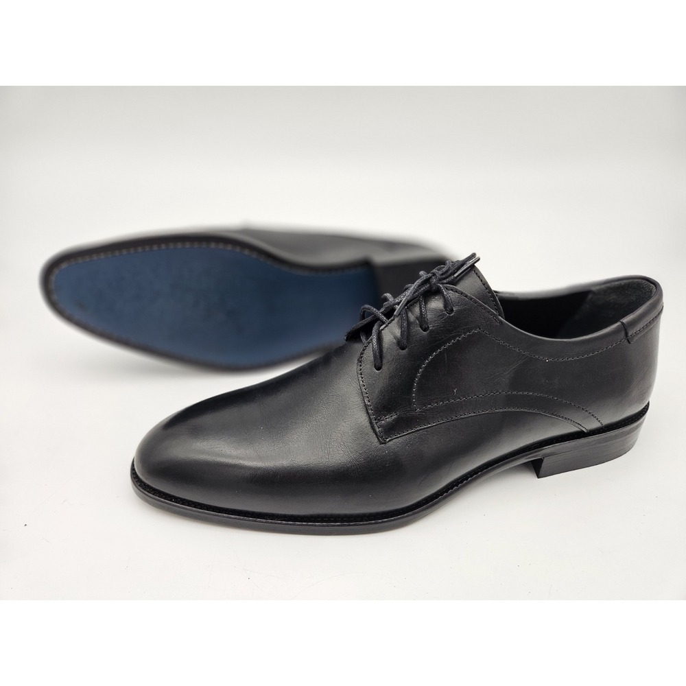 VELLAPAIS Imperiali Plain Toe Derby  Black Mens 11